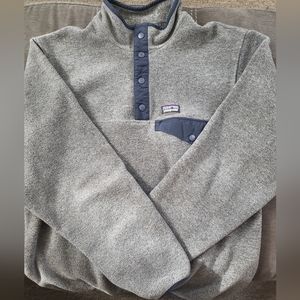Patagonia Grey Snap-T fleece Pullover Synchilla 🖤